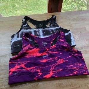 Two Nike Sports Bras
